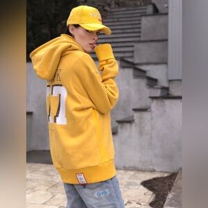 SMFK Spring Chick🐥 Yellow Hoodie with White Number Detail